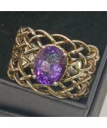 Vintage Sterling Silver KYJ 925 Amethyst Women&#39;s Ring  size 10.5 - €43,42 EUR