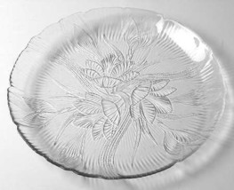 Arcoroc Clear Glass Canterbury Design Large Dinner Plate - Made In France - $14.99