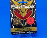 Mighty Morphin Power Rangers Lord Drakkon Power Coin Pin Set Green White... - $39.99