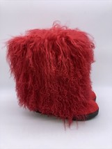 Bearpaw Boetis II Fur Boots Red Women’s Size 10 - £156.72 GBP