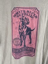 White River Supplies Houndstooth T Shirt Size XL Mens Black Lab Dog Grap... - $27.87
