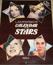 LAMPARSKI&#39;S Calendar of The Stars 1984 Full of Classic Stars and Birth Dates! - £9.94 GBP