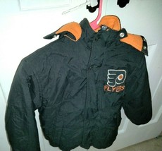 Nhl Genuine Stuff Philadelphia Flyers Hockey Reversible  Jacket Sz 6/8 - £30.52 GBP