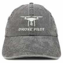 Trendy Apparel Shop Drone Pilot Embroidered Cotton Adjustable Washed Cap... - £15.66 GBP