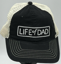 Life of Dad Mesh Trucker Snapback Hat Cap Dad Men Black - £11.51 GBP
