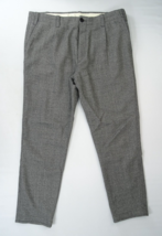 PT Torino Men&#39;s Gray Tweed Fleece Wool Dress Trousers Size 38x28 Pants S... - £26.11 GBP