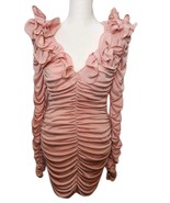Amable by Mable Anthropologie Rose Pink Rouched Party Body-con Dress Siz... - $3,052.04 MXN