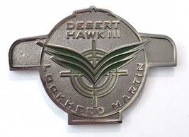 Desert Hawk III Lockheed Martin Airplane Shaped Token Medal Metal / Enamel - £35.38 GBP