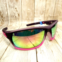 Pugs Gear Gradient Purple Pink Mirror Polarized Wrap Sunglasses WATER SS... - $11.83