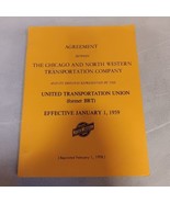 1959 Chicago North Western Railroad United Transportation Union Agreemen... - £11.79 GBP