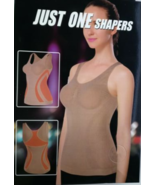 Women&#39;s Pearl 3 Panel Shapewear Tank Top Size Small - Medium Color Beige - $19.79