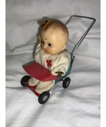 Vtg Modern toys MY BABY ON STROLLER tin toy Japan NEED REPAIR - $273.21 MXN