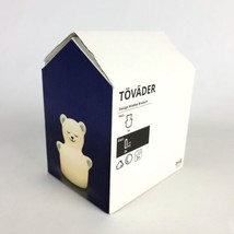 IKEA Tovader LED Night Light 5" White Bear Children Bedroom Battery Operated New - $26.23