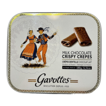 Gavottes Biscuitier Depuis Empty Crispy Crepes Collectible Tin 5.75 x 5&quot; - £8.05 GBP