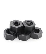 Bluemoona 100 Pcs - Nylon Hex Nuts Black Metric Thread Plastic Hex Head ... - £11.04 GBP