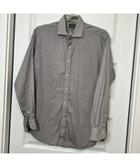 TD Thomas Dean Mens Long Sleeve Casual Dress Shirt XL - £34.84 GBP