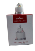 2022 Hallmark Keepsake CUTE LIL&#39; CAKE Miniature Metal Ornament Baker Cooking - £9.58 GBP