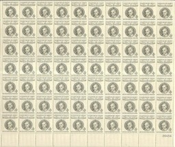 Champions of Liberty Ernst Reuter Sheet of Seventy 4 Cent Stamps Scott 1136 - £10.35 GBP