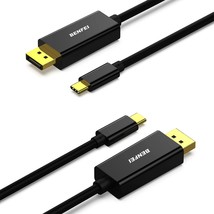 BENFEI 2 Pack USB C to DisplayPort 6 Feet Cable, USB Type-C to DP Adapter [Thund - £26.37 GBP