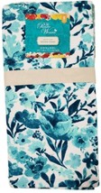 Pioneer Woman Painterly Floral Kitchen Towels Blue Turquoise 2-Pk Cotton NWT - £10.03 GBP