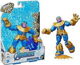 Avengers Marvel Bend and Flex Action 6” Flexible Thanos Figure Ages 4+ NEW - £10.24 GBP