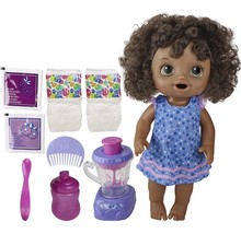 Baby Alive Magical Mixer Baby Doll Blueberry Blast with Blender Accessories Toy - £55.54 GBP