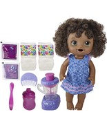 Baby Alive Magical Mixer Baby Doll Blueberry Blast with Blender Accessories Toy - £54.78 GBP