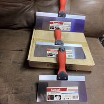 Wal-Board Drywall Wall Board Taping Knife Set  Steel 8”, 10”, 12” - $35.99