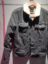 Primark Grey Denim Jacket  Fur Lined Women’s SizeXS Express Shipping - £26.88 GBP
