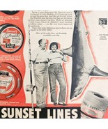 Sunset Fishing Line World Record Mako Shark 1947 Advertisement Outdoors ... - £30.84 GBP