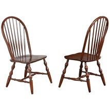 Distressed Chestnut Finish Andrews Dining Chair From Sunset Trading. - £404.27 GBP