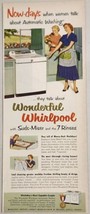 1953 Print Ad Whirlpool Automatic Washers Suds Miser &amp; 7 Rinses St Joseph,MI - £11.99 GBP