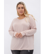 Dreamy  Sand Beige Tunic Top w/Stones on Long Sleeves, Vocal  Apparel 1X... - £29.22 GBP