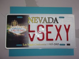 NEW Las Vegas Nevada Centennial License Plate SEXY FULL SIZE RAISED LETTERS - €21,85 EUR