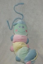Stuffed Plush Baby Crib Toy Musical Pull Caterpillar Bug Pastel Hat Cap ... - $44.54