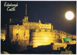 Postcard Edinburgh Castle At Night Scotland - $3.95