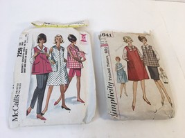 Vtg 1960s 70s DRESS Pants Sewing Patterns Simplicity 4641 McCalls 7259 Size 10 - £8.01 GBP