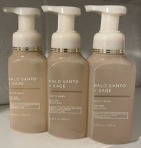 3 Pack~Palo Santo + Sage Gentle Foaming Hand Soap Bath &amp; Body Works 8.75 Oz - £18.90 GBP