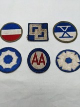 Lot Of (6) 2-3&quot; WWII Iron On Patches - £33.62 GBP