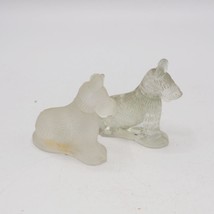 Alley Agate Pair of Clear Glass Scotty Dog Figurine - £38.35 GBP