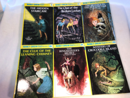 Six Nancy Drew Picture Cover Books 2  11 12 26 31 55 - £19.97 GBP
