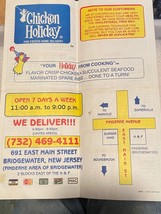 Vintage 1997 Chicken Holiday NJ Menu *Folded/Nice* BT - $9.99