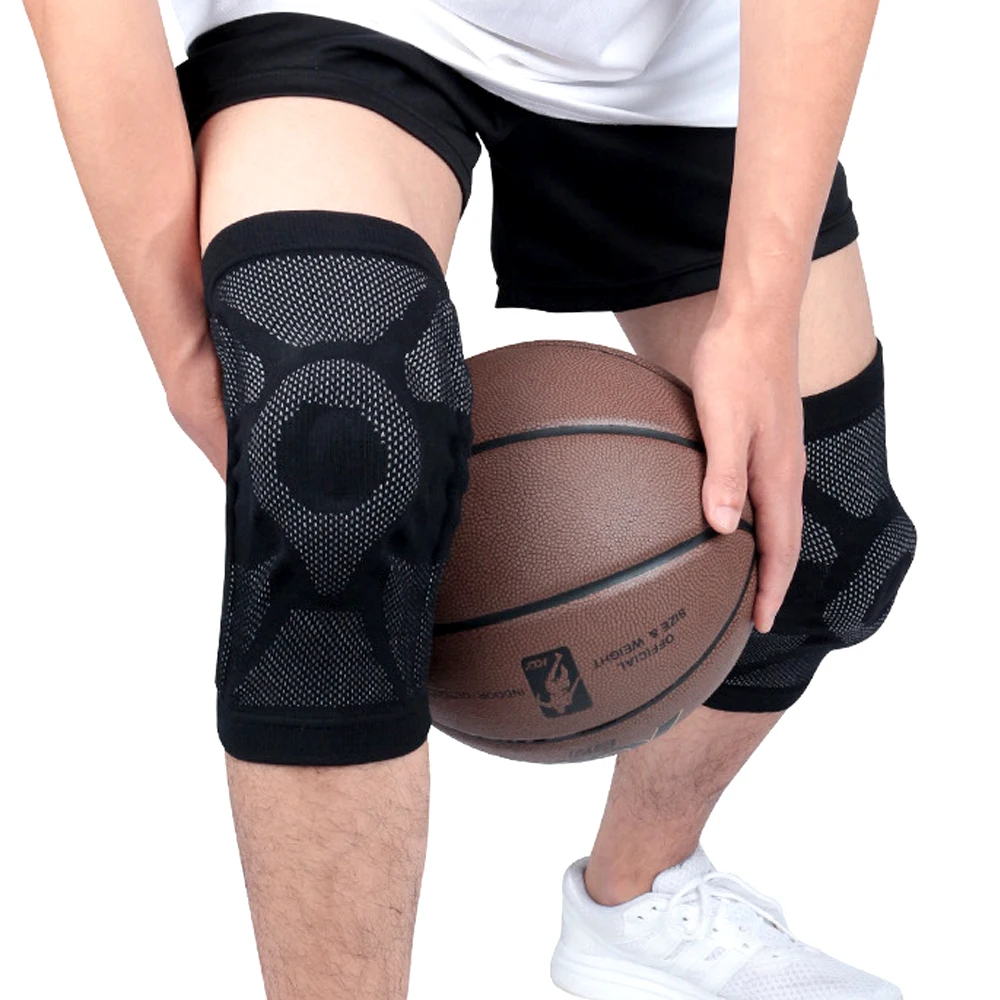 Sporting Sportings Lengthen Leg Sleeve Knee Pad Breathable Woven Fabric Compress - £31.07 GBP