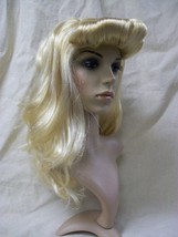 Blonde Ava Wig 40s Glam Vintage Pinup Girl WWII Era 50s Housewife Barrel Curl - £11.75 GBP