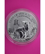 2020 Year of the Rat Great Britain £2 1 Ounce .999 Silver In Mint Capsul... - $81.86 CAD