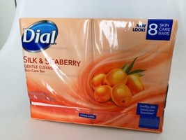 Dial Silk &amp; Seaberry Gentle Cleansing Skin Care Bar Soap with Glycerin 8... - £28.81 GBP