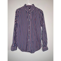 Ralph Lauren Patriotic Pinstripe Old Money New England Classic Prep Shirt M - $28.00