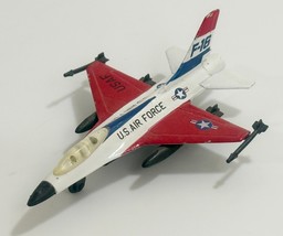 Vintage A203 Die-cast Metal U.S. AIR FORCE F-16 Airplane Plane Military ... - $10.88