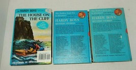3 Vintage Hardy Boys Books 4 Stories Hardcover The Tower Treasure  - £11.98 GBP