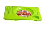 Dinner Lunch Food Trays Plastic w Flatware 5 Sections 10”x14.3”, Green - $9.78